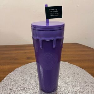 NEW 2025 Starbucks Halloween Purple Glow In The Dark Slime Tumbler Cold Cup 24oz